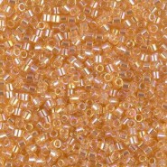 Miyuki delica kralen 10/0 - Transparent light amber ab DBM-100